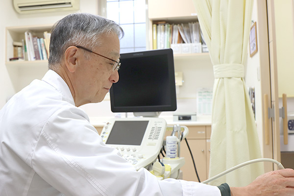 視触診・エコー検査